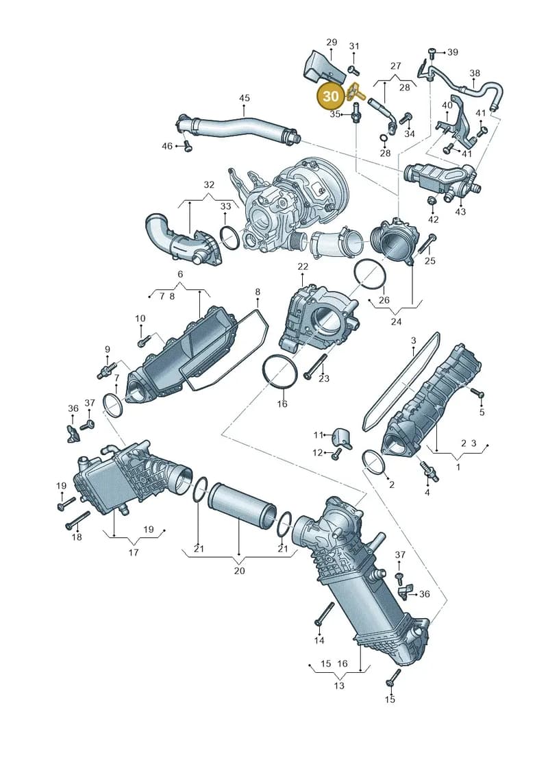 06R906051G — Audi A5 Limousine (2024-2025) diagram 8wk145625, position 30