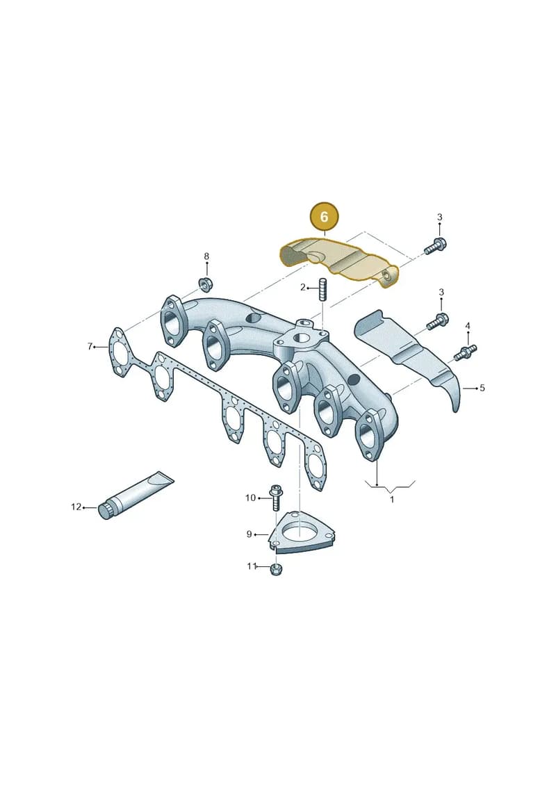 070253037B — Volkswagen Transp. caravelle (2008-2009) diagram 478253210, position 6