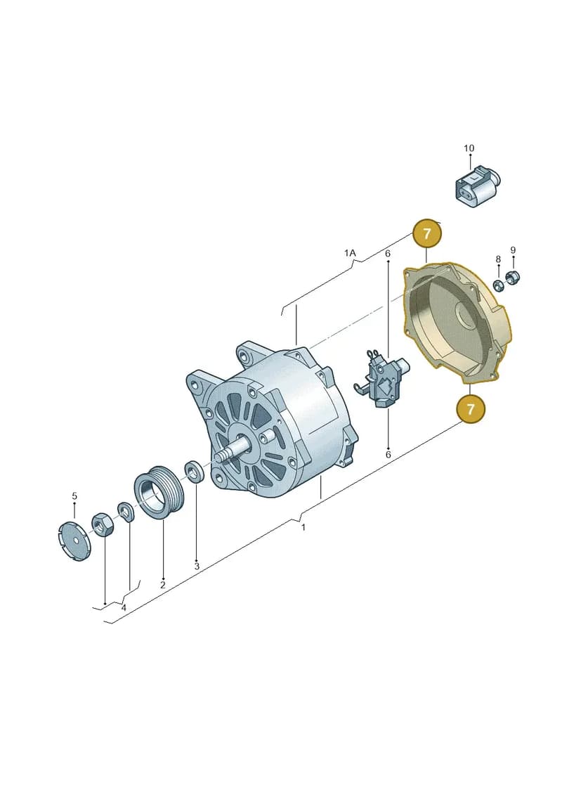 07L903193 — Volkswagen Touareg (2012-2014) diagram 631903000, position 7