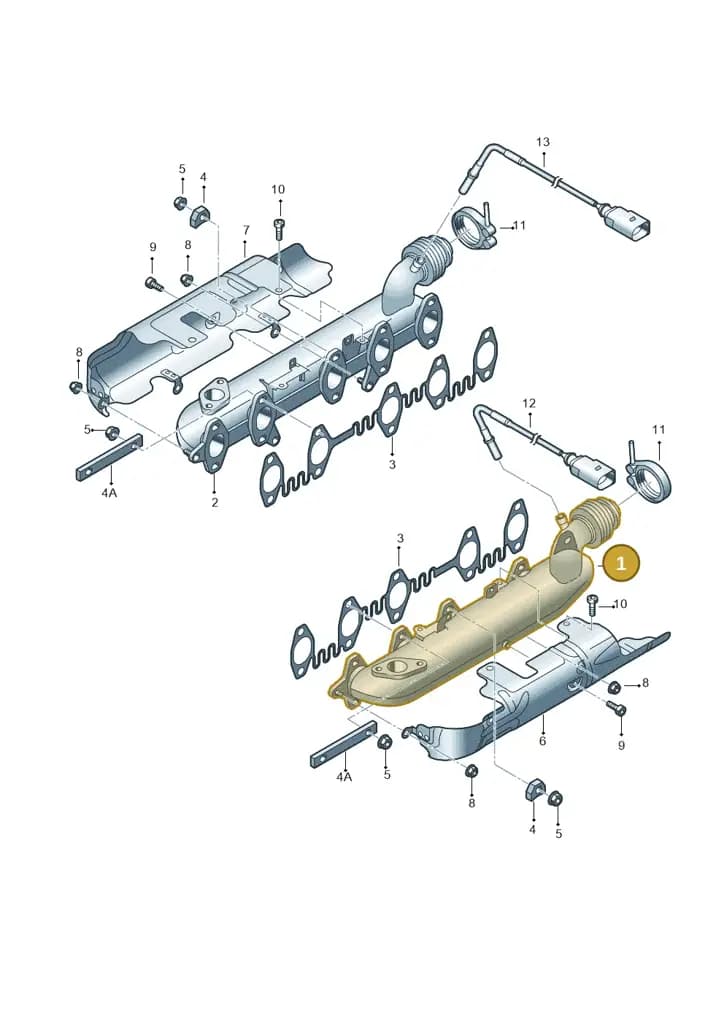 07Z253033AA — Volkswagen Touareg 08> (2007-) diagram 274253400, position 1