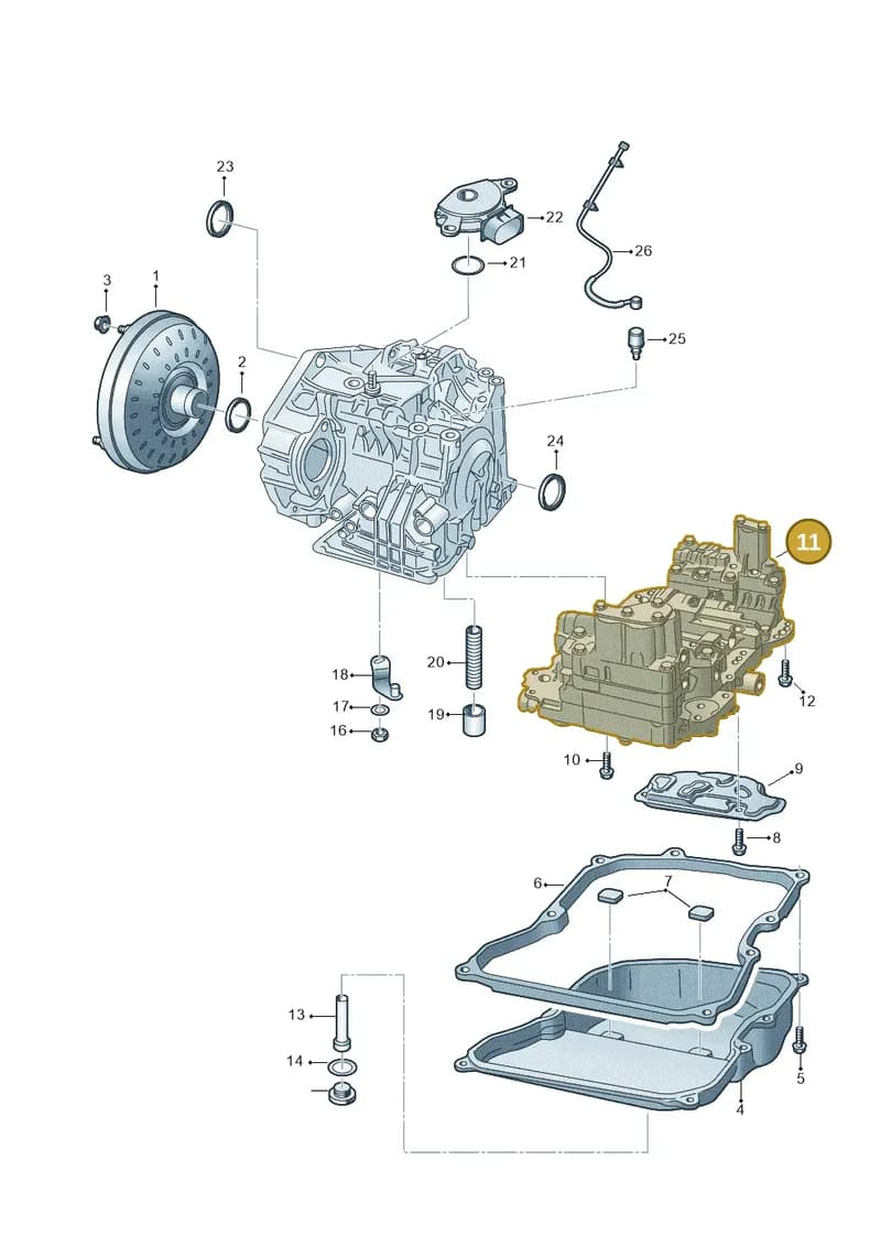 09M325039X — Volkswagen Tiguan 4Motion (2011-2018) diagram 719321100, position 11