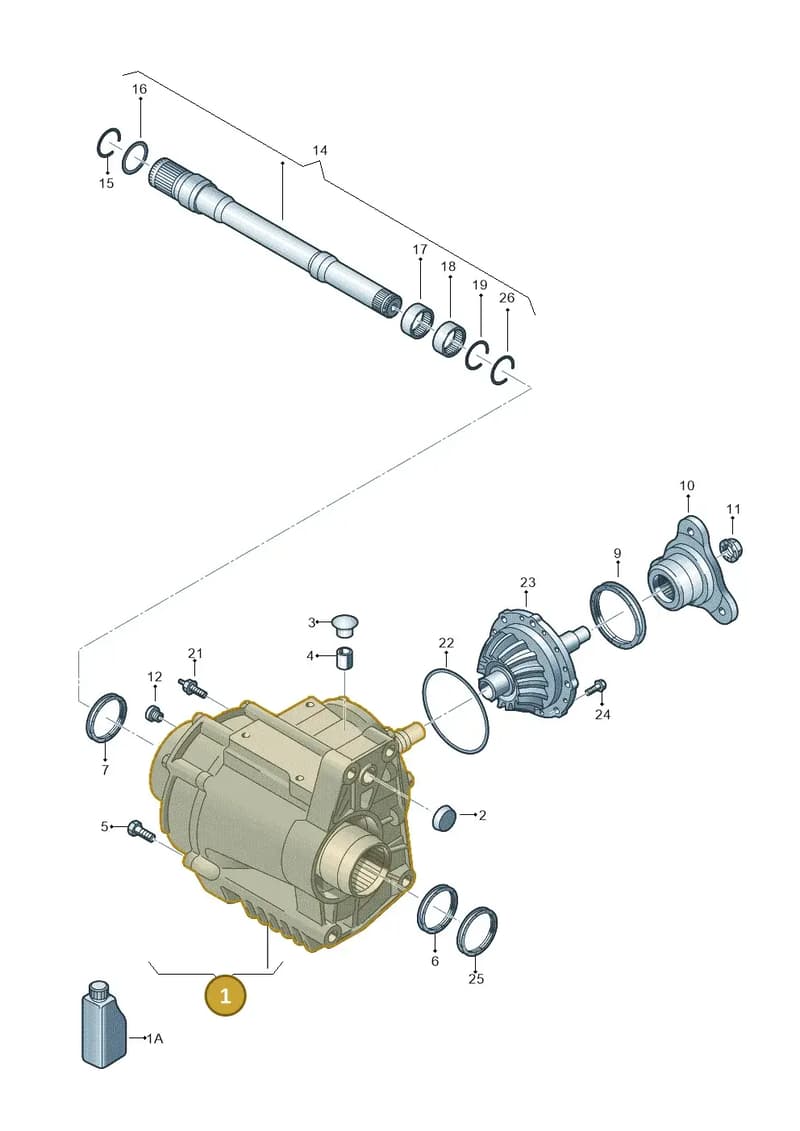 0A6409053AH — Audi Q3 (2014-2019) diagram 728409500, position 1