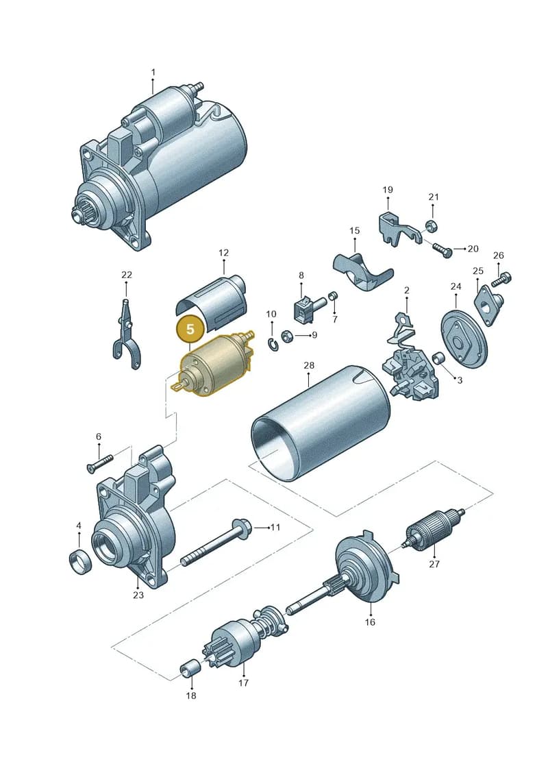 0AH911287A — Skoda Superb comfort (2008-2013) diagram 176911000, position 5