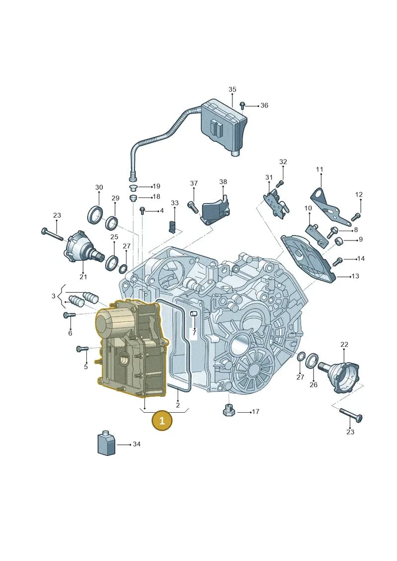 0AM325025HZJP — Skoda Yeti (2013-2017) diagram 876321620, position 1