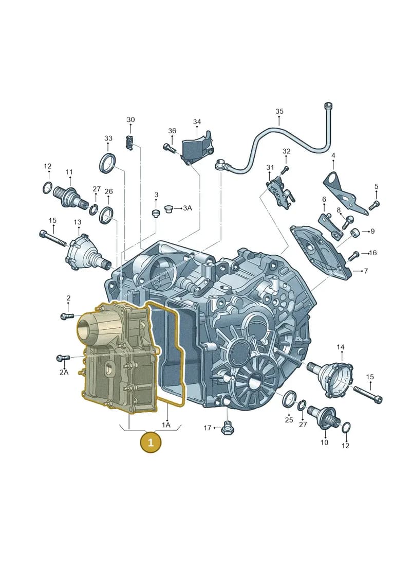 0AM325025K — Audi A3 Cab. 1.4 (2013-2016) diagram 625321620, position 1