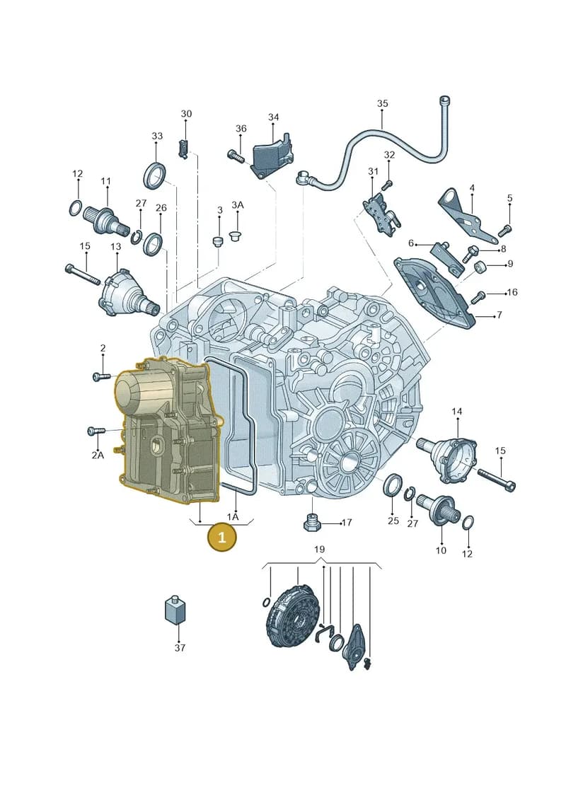 0AM325025K — Audi A3 Sportback 1.4 (2014-) diagram 785321065, position 1