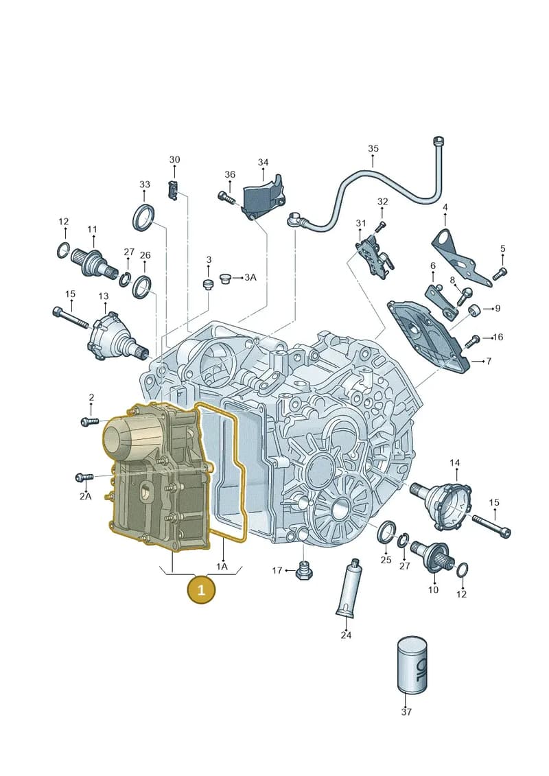 0AM325025K — Audi TTS (2014-2023) diagram 850321620, position 1