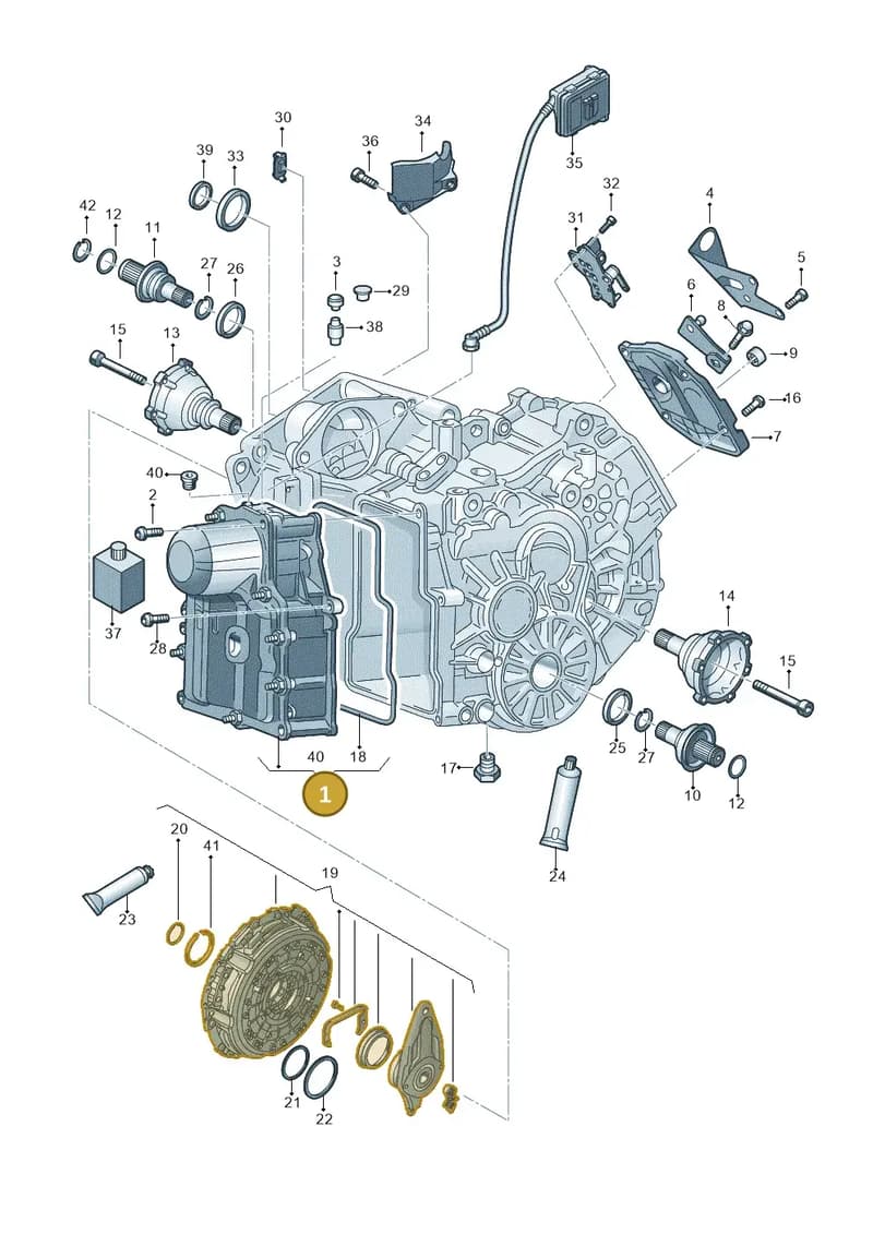 0AM325025K — Audi A1 Sportback (2018-2025) diagram 592321500, position 1