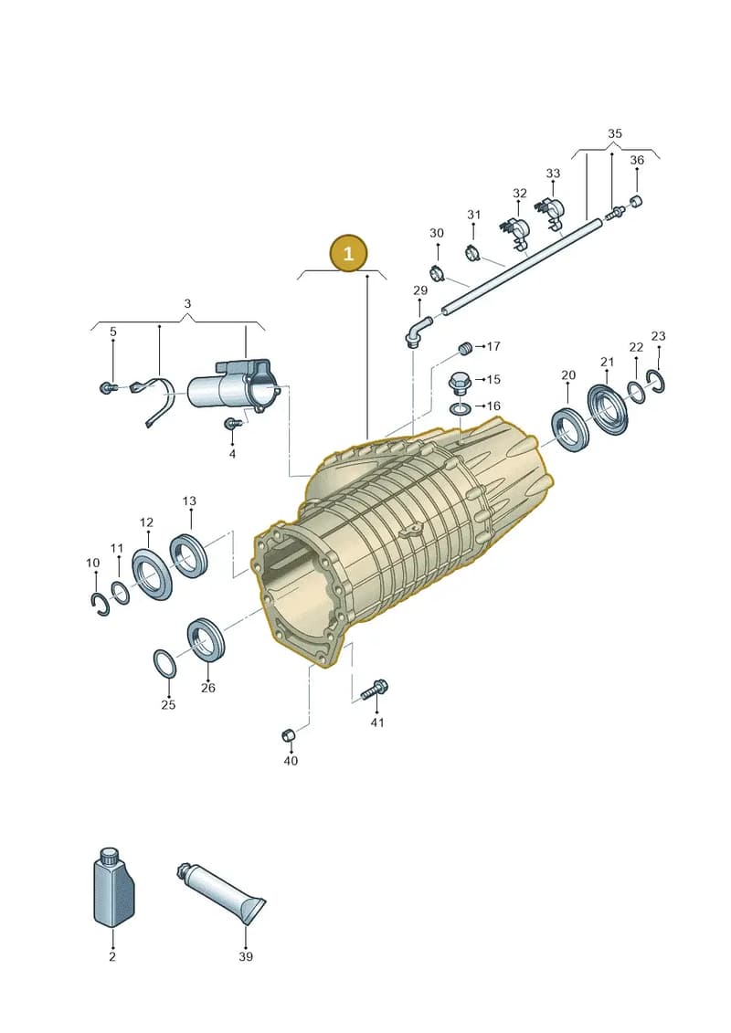 0BV341010H — Volkswagen Touareg (2014-2018) diagram 693341200, position 1