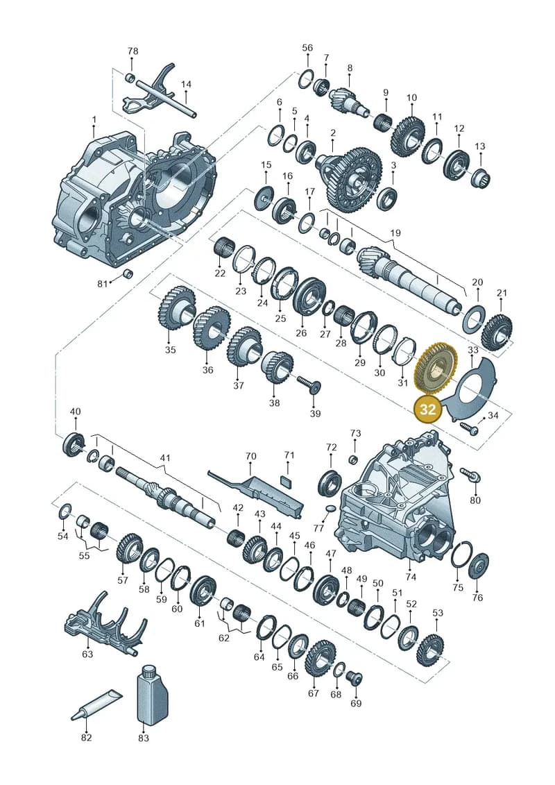 0C9311261J — Volkswagen Caddy Maxi (2020-2025) diagram 5h0311150, position 32