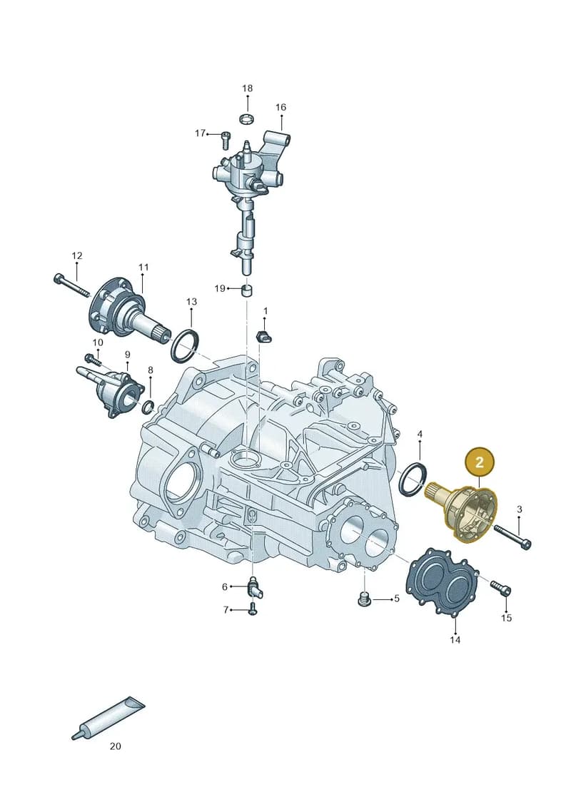 0C9409343G — Audi A1 Sportback (2018-2025) diagram 596300102, position 2