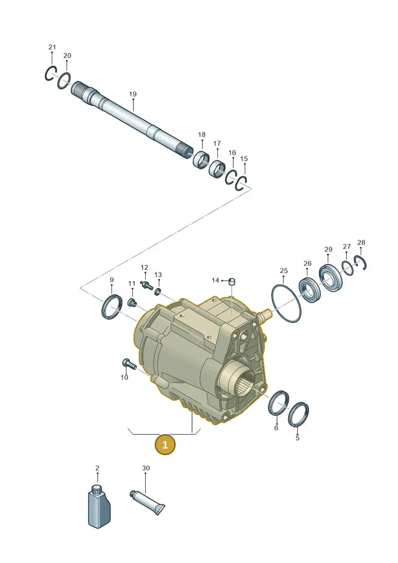 0CP409053R — Audi A3 Sportback (2019-2025) diagram 596409065, position 1