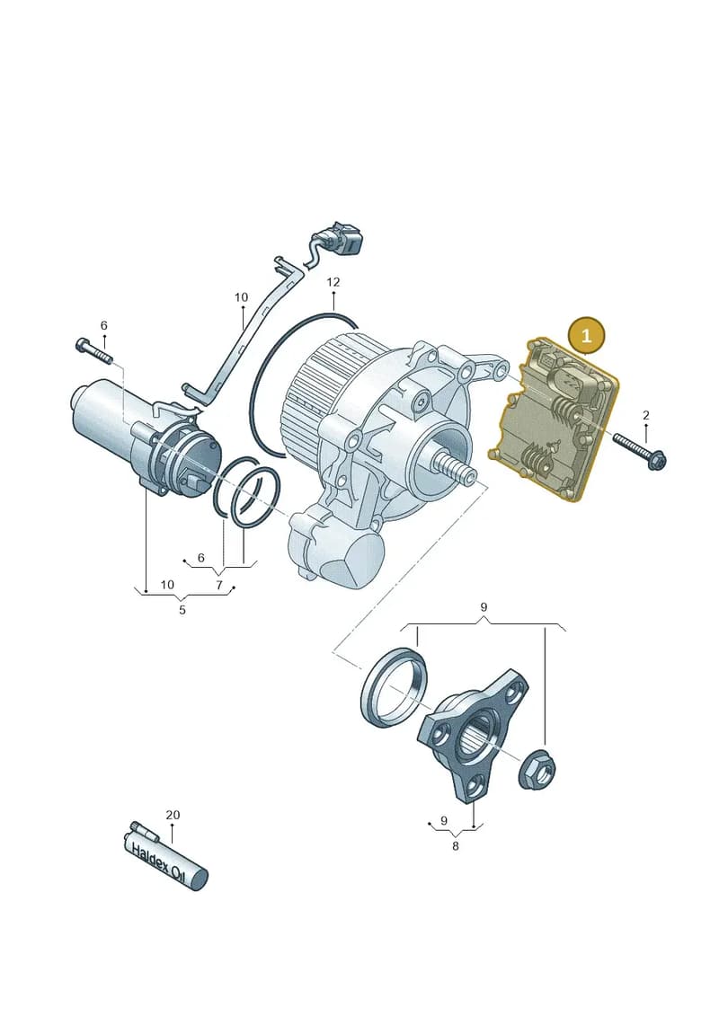 0CQ907554K — Audi RS Q3 Sportback (2019-2024) diagram f3z525015, position 1