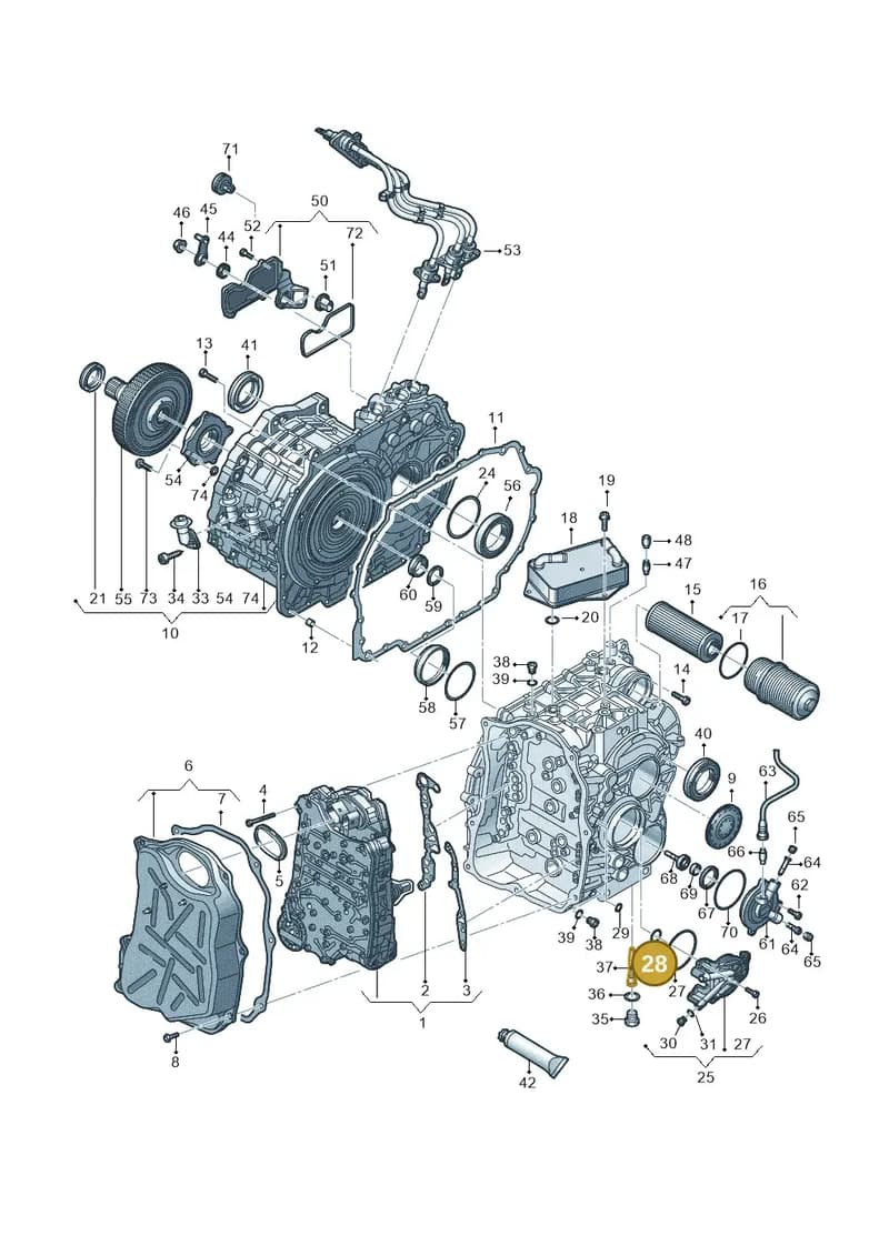 0DD311499A — Audi A3 Sportback (2016-2020) diagram 745321670, position 28