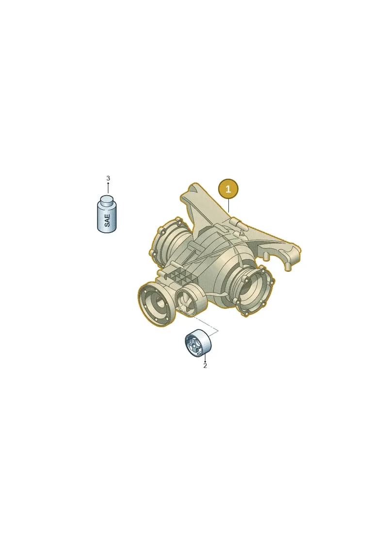 0DG500043B — Volkswagen Touareg (2017-2025) diagram 859500100, position 1