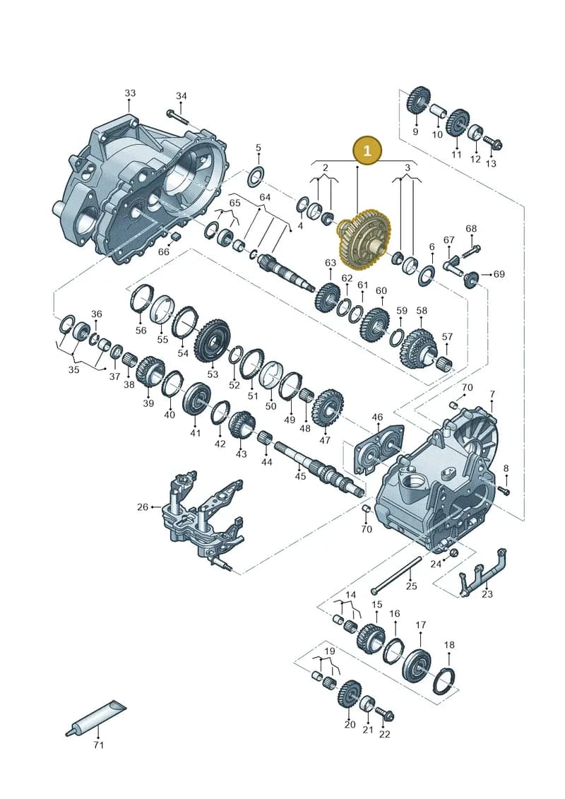 0DQ409021 — Volkswagen Polo Vivo (2017-) diagram 495300120, position 1