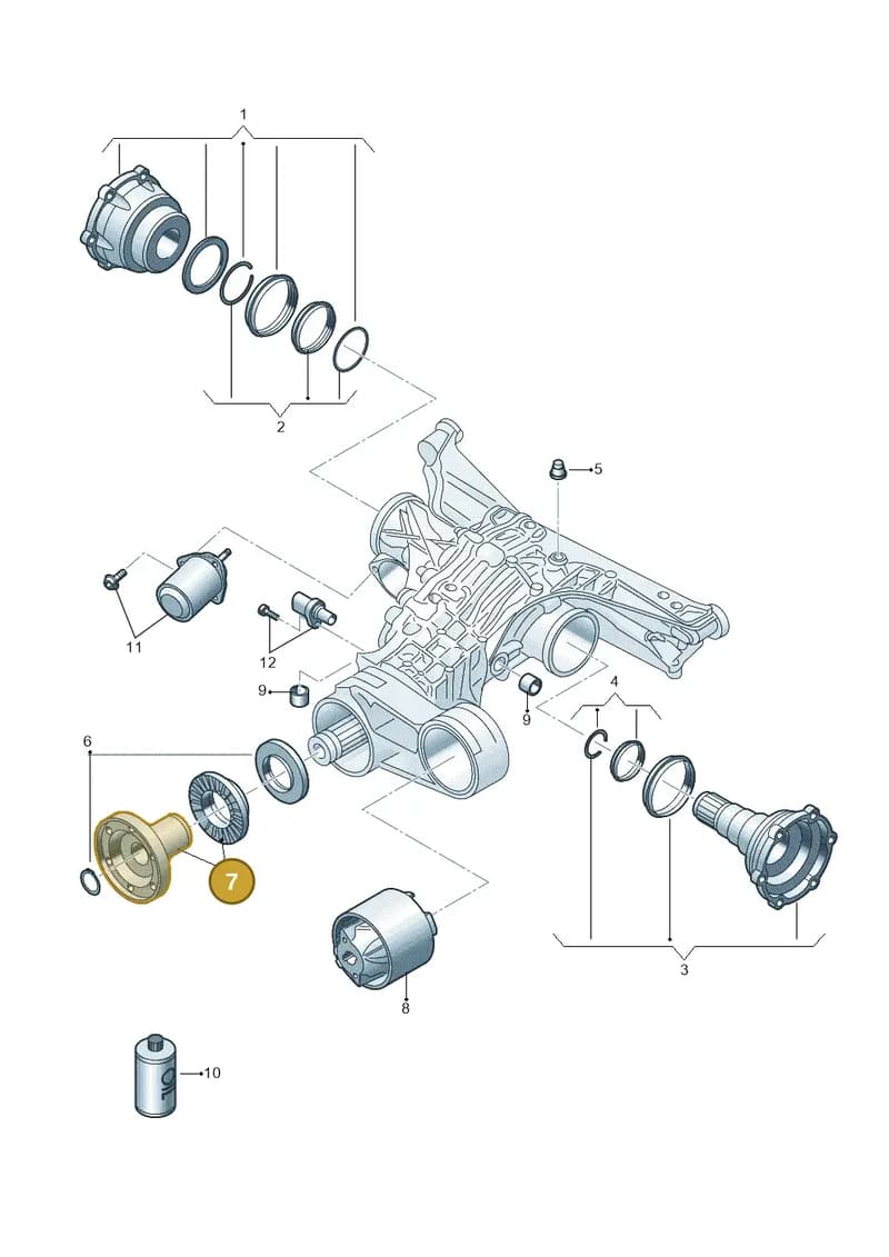 0G2598070 — Audi A6 (2018-2025) diagram 849525240, position 7