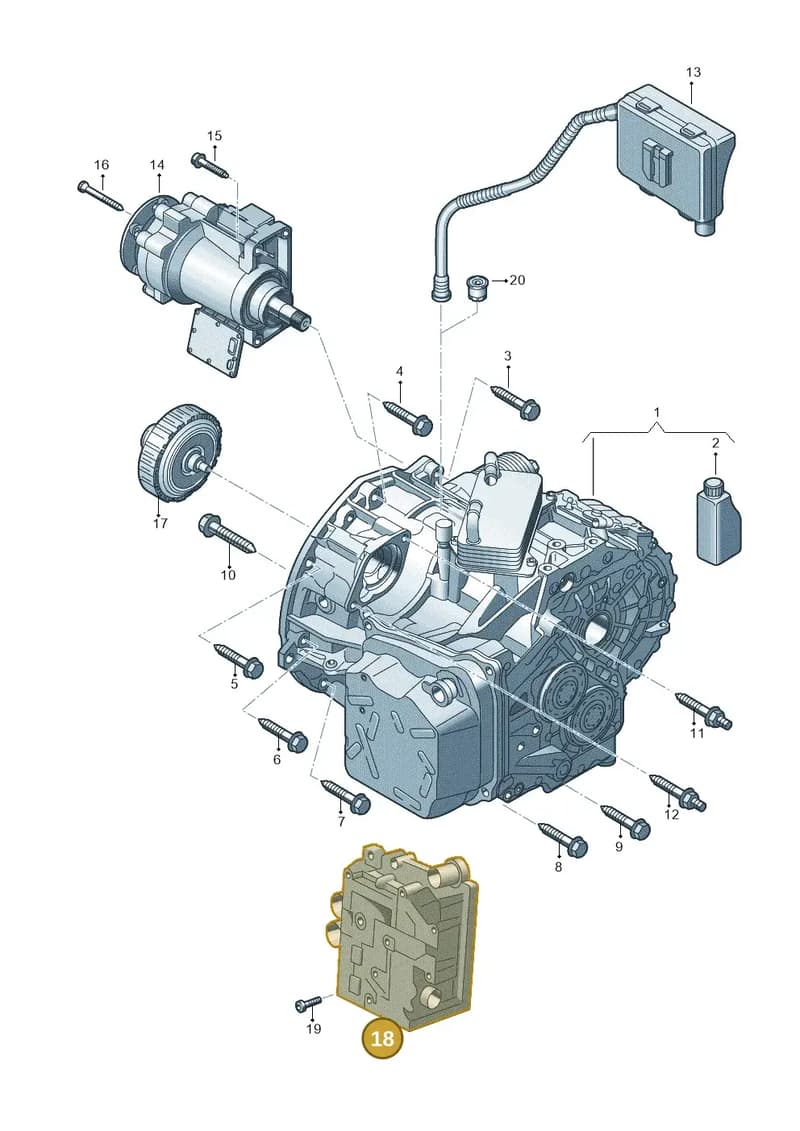 0GC325025DXZ25 — Skoda Octavia (2017-2020) diagram 827300670, position 18
