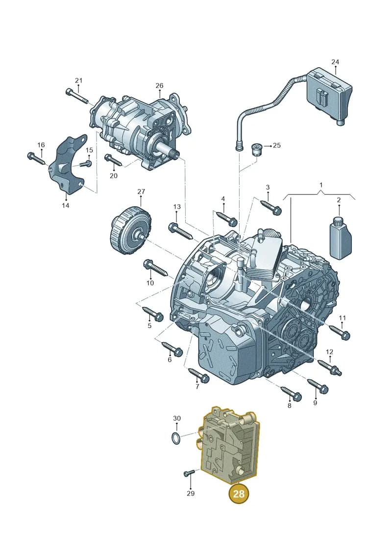 0GC325025EZ8G — Volkswagen Tiguan 2.0 4Motion (2017-2024) diagram 597300056, position 28