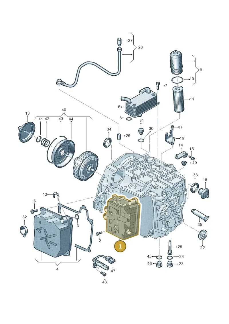 0GC325025T010 — Audi A3 Sportback (2019-2025) diagram 793321800, position 1