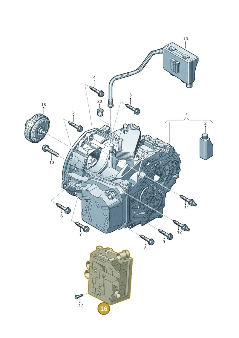 0GC325026A009 — Volkswagen Tiguan 2.0 4Motion (2017-2024) diagram 828300600, position 16