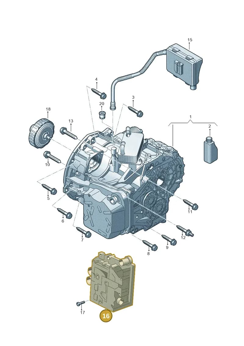 0GC325026A009 — Volkswagen Tiguan 2.0 4Motion (2017-2024) diagram 828300610, position 16