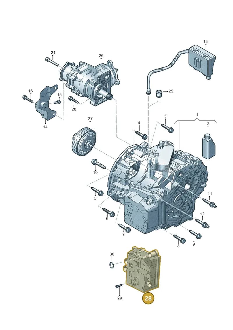 0GC325026A009 — Skoda Karoq (2017-2023) diagram 828300622, position 28