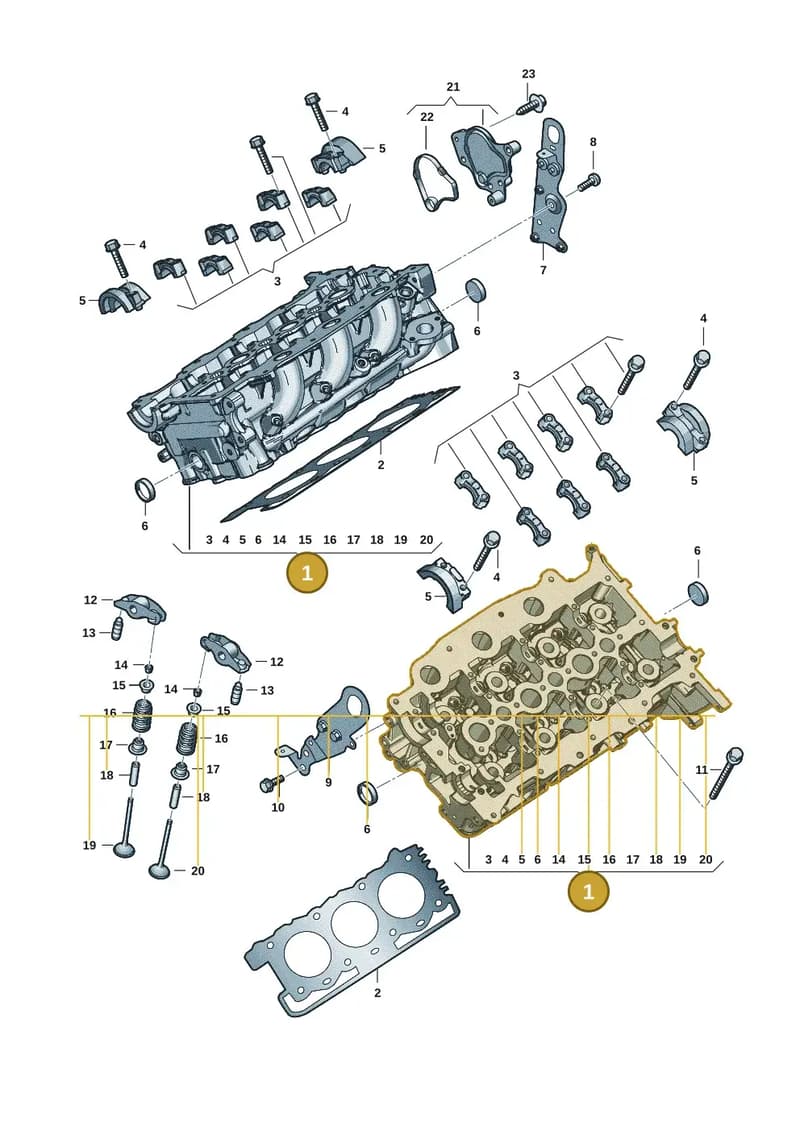 0XW103063D — Volkswagen Amarok (2022-2025) diagram 2hb103450, position 1