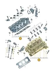 0XW103064F Volkswagen Cylinder Head