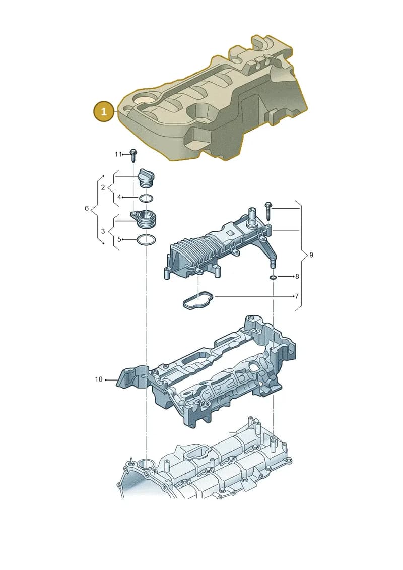 0XW103925F — Volkswagen Amarok (2022-2025) diagram 2hb103975, position 1