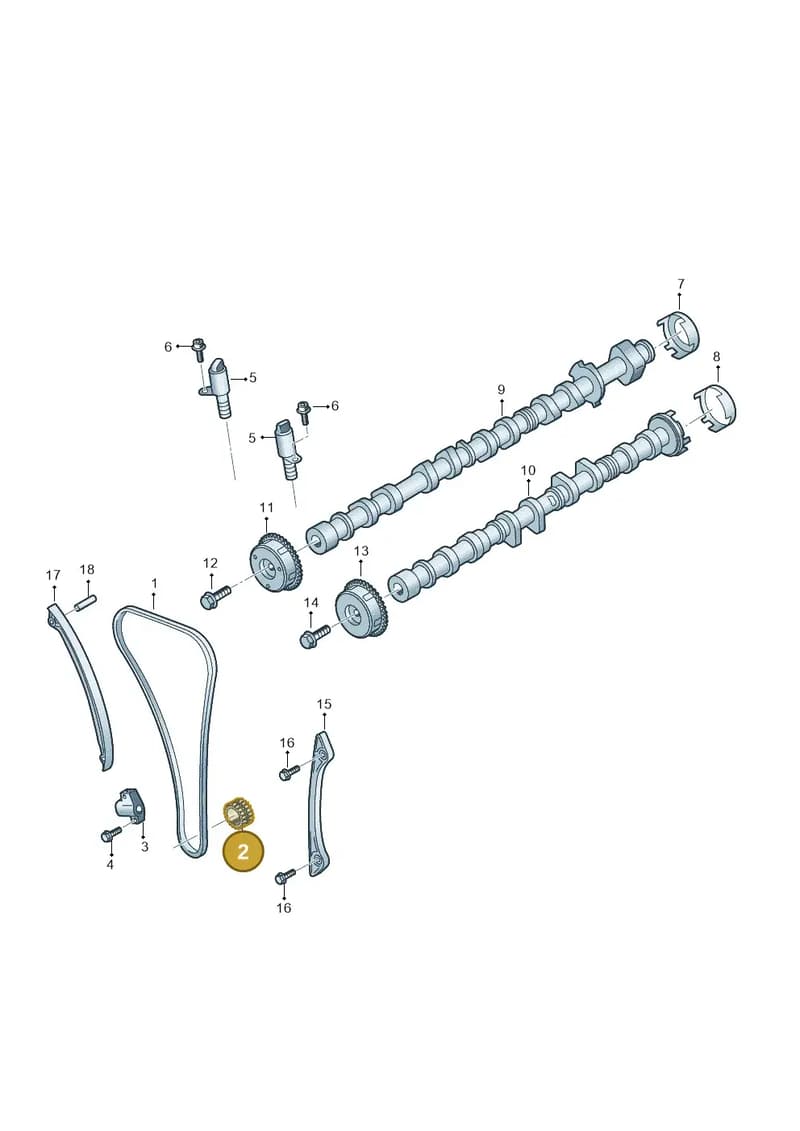 0XW105209 — Volkswagen Amarok (2022-2025) diagram 2hb109005, position 2