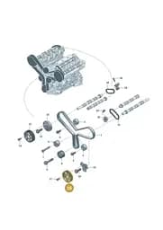 0XW109111A Volkswagen Toothed Belt Pulley