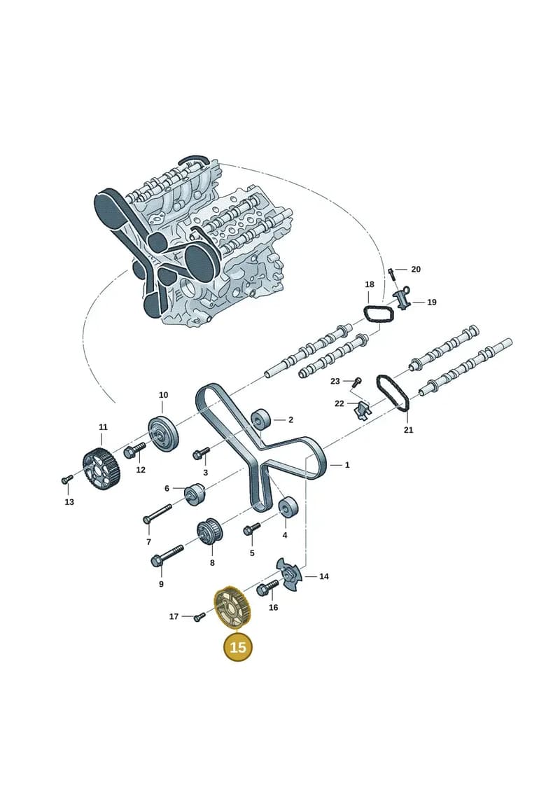 0XW109111A — Volkswagen Amarok (2022-2025) diagram 2hb109580, position 15