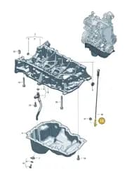 0XW115607E Volkswagen Oil Dipstick