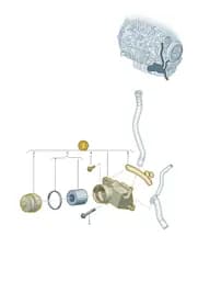 0XW117021A Volkswagen Oil Filter with Flange and Oil Cooler