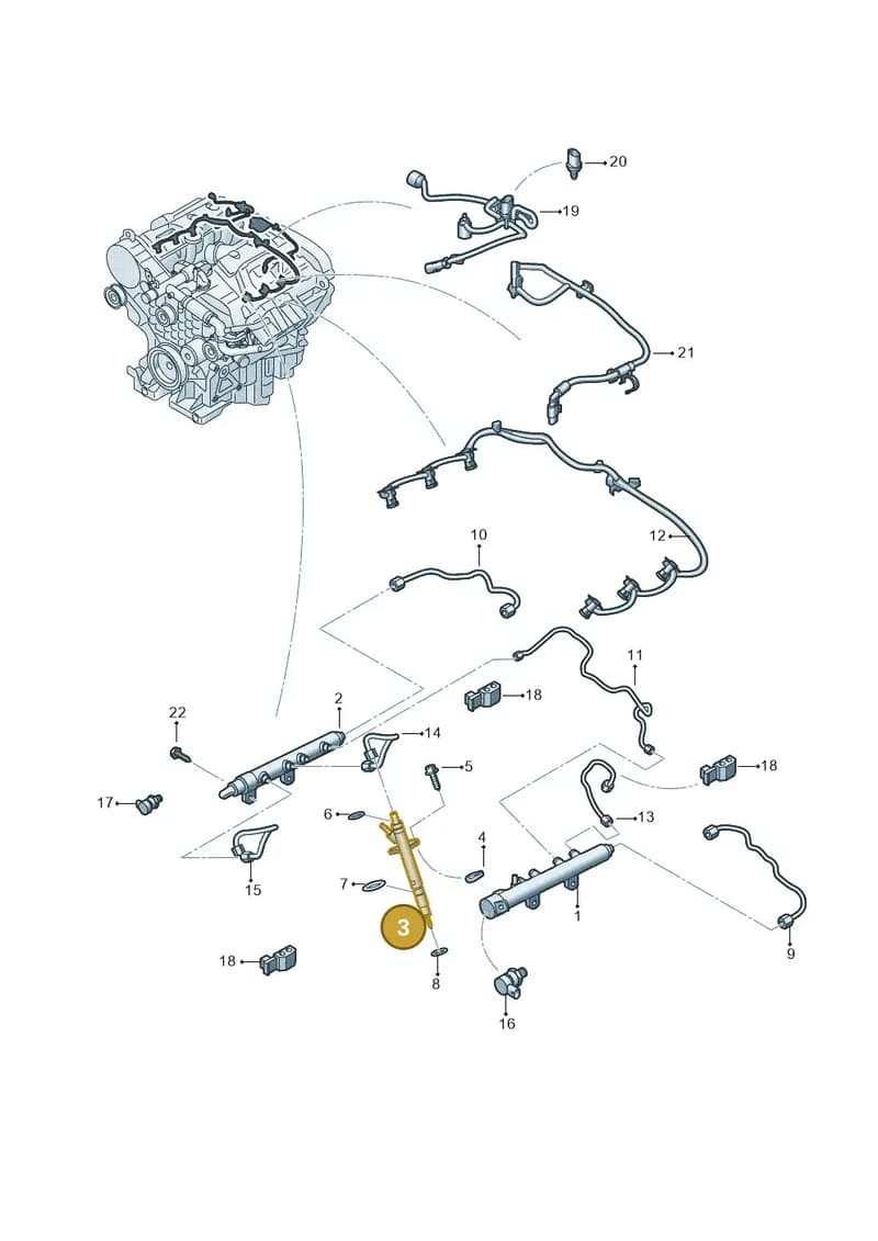 0XW130277C — Volkswagen Amarok (2022-2025) diagram 2hb130051, position 3