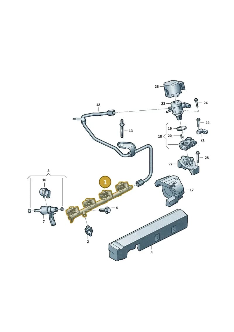 0XW133313 — Volkswagen Amarok (2022-2025) diagram 2hb133640, position 1