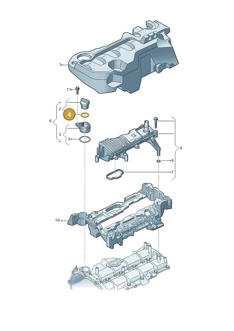 0XW145736H — Volkswagen Amarok (2022-2025) diagram 2hb103975, position 4
