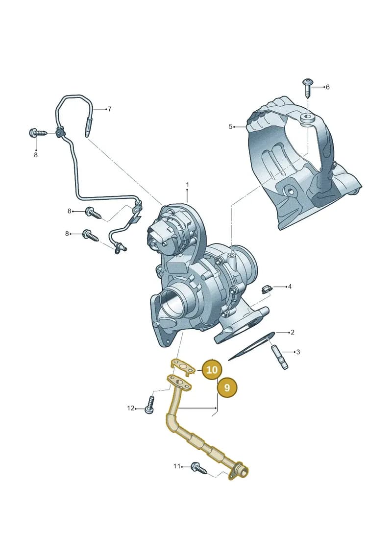 0XW145736P — Volkswagen Amarok (2022-2025) diagram 2hb145301, position 9+10