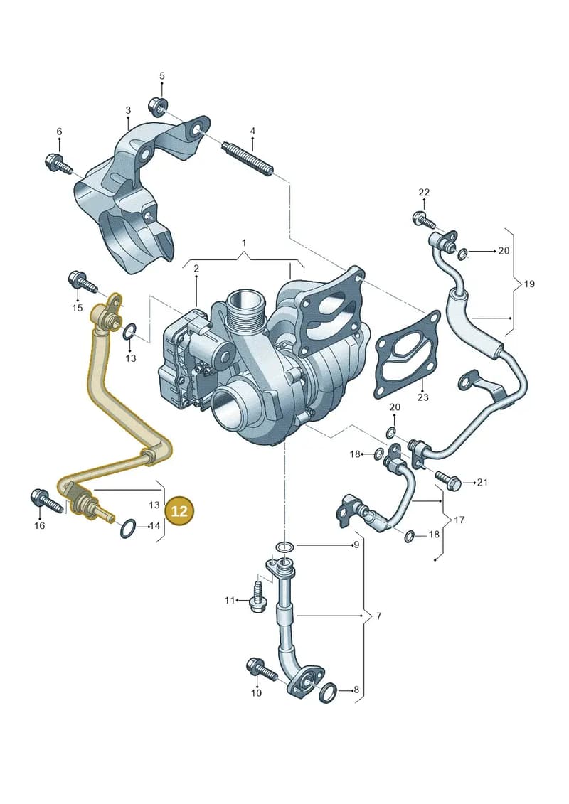 0XW145771 — Volkswagen Amarok (2022-2025) diagram 2hb145144, position 12