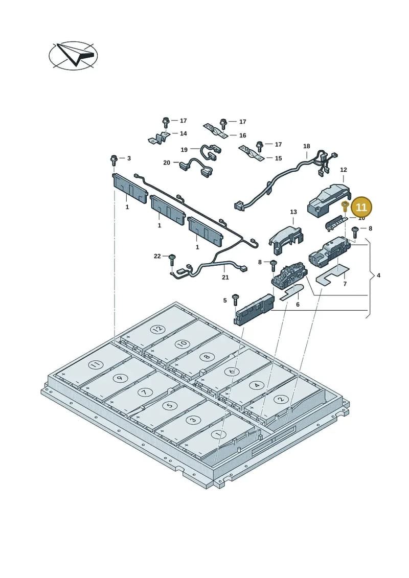 0Z1915521N — Volkswagen ID.4 (2020-2025) diagram 11n915060, position 11