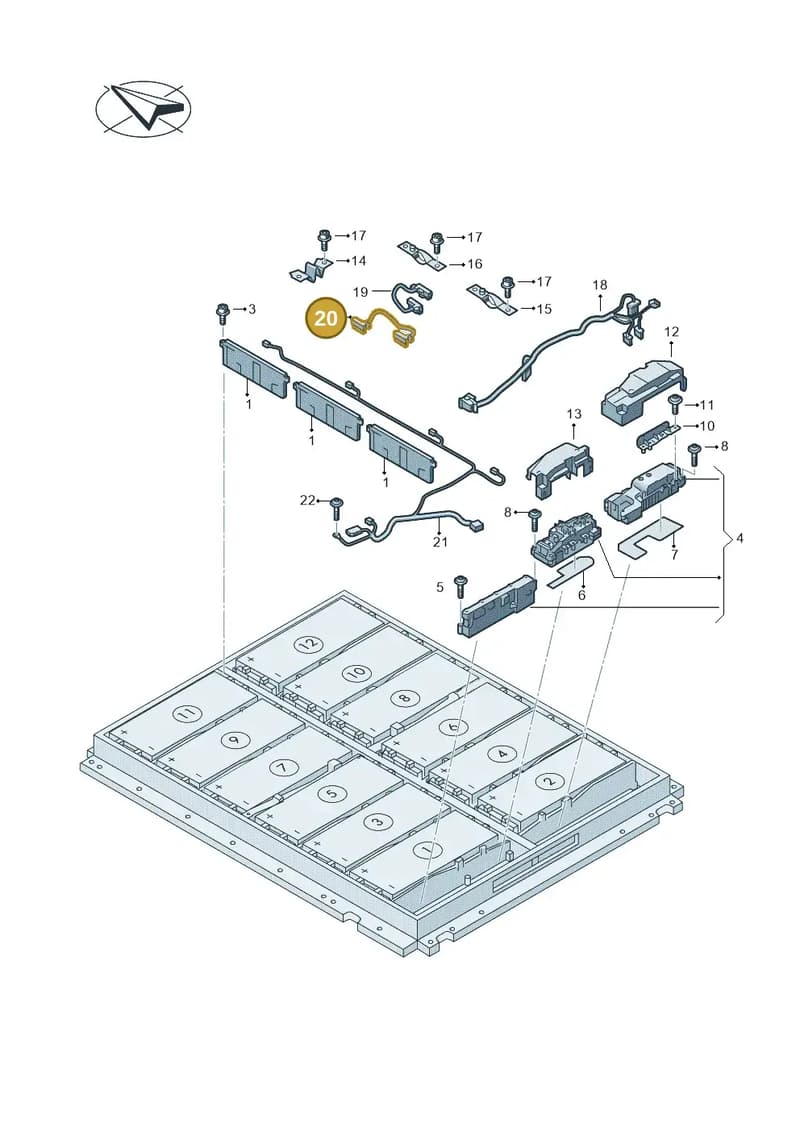 0Z1971690AA — Audi Q4 Sportback (2021-2025) diagram 11n915060, position 20