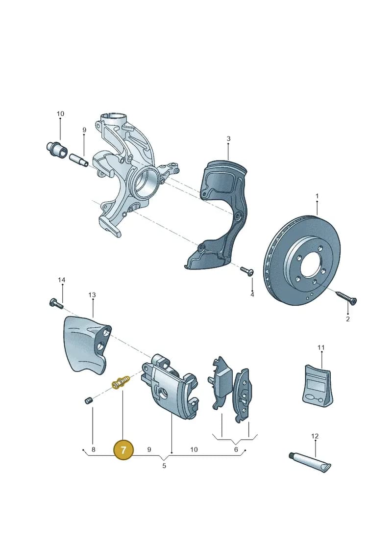 1026152732 — Volkswagen Voyage (2016-2023) diagram 541615150, position 7