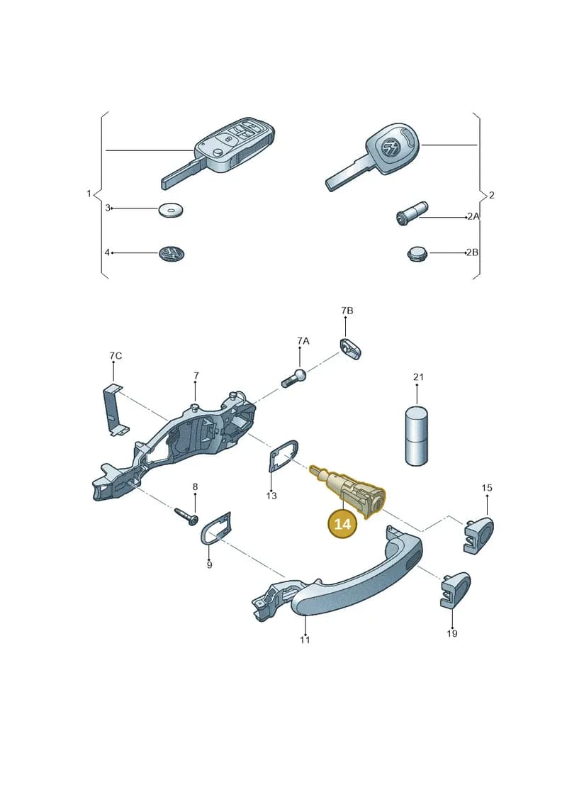 107837167CB — Volkswagen New beetle (2011-2016) diagram 715837100, position 14