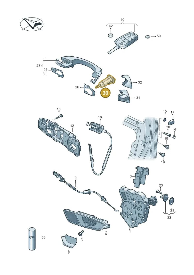 107837167CM — SEAT Leon ST (2012-) diagram 754837000, position 30