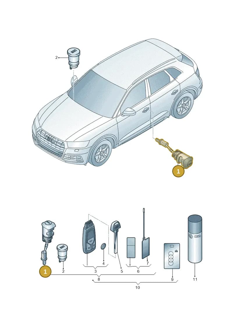 107837168EC — Audi Q5 (2016-2025) diagram 896837100, position 1