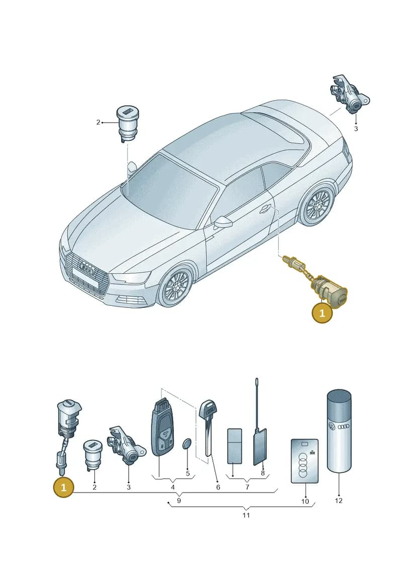 107837168EG — Audi A5 Cabriolet (2016-2025) diagram 848837012, position 1