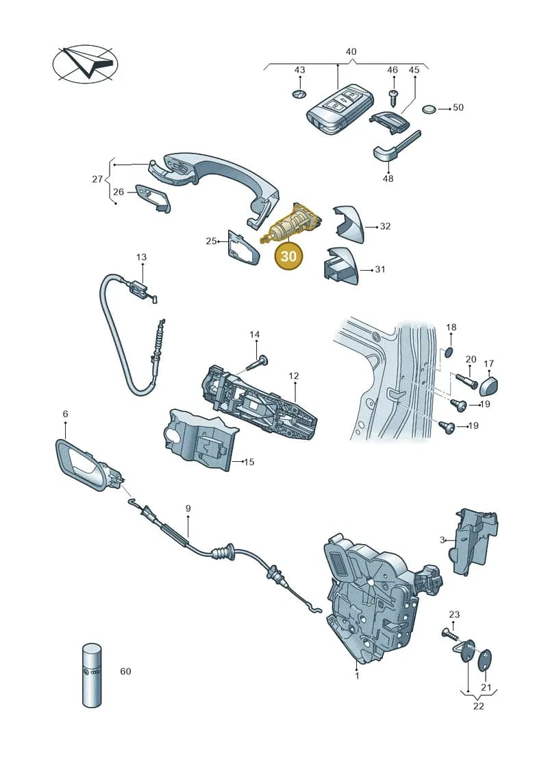 107837168EM — Skoda Kodiaq (2018-2022) diagram 851837000, position 30
