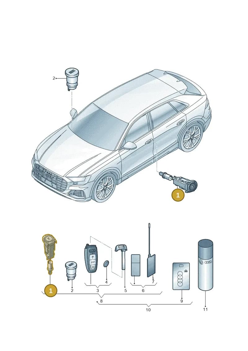 107837168FJ — Audi RS Q8 (2019-2025) diagram 429837010, position 1