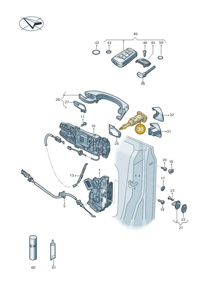 107837168GR — Volkswagen Arteon (2017-2025) diagram 828837000, position 30